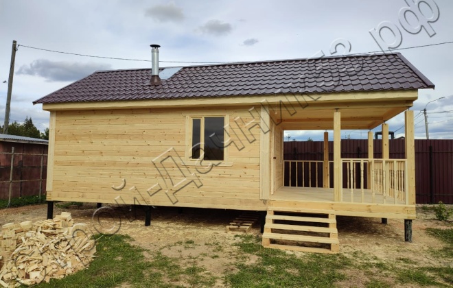 1 Брусовая баня Б-37, 4.5х10м, 45М², Московская область, Солнечногорский район, деревня Соколово (3)